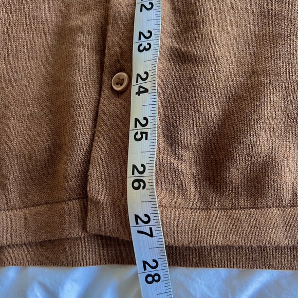 Knit polo by Paul James UK (caramel color) - Picture 9 of 13